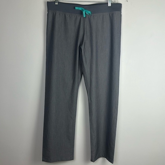 Figs Livingston Straight Leg Pants Yoga Waistband PO1801 Large Medical Scrub - Picture 1 of 16
